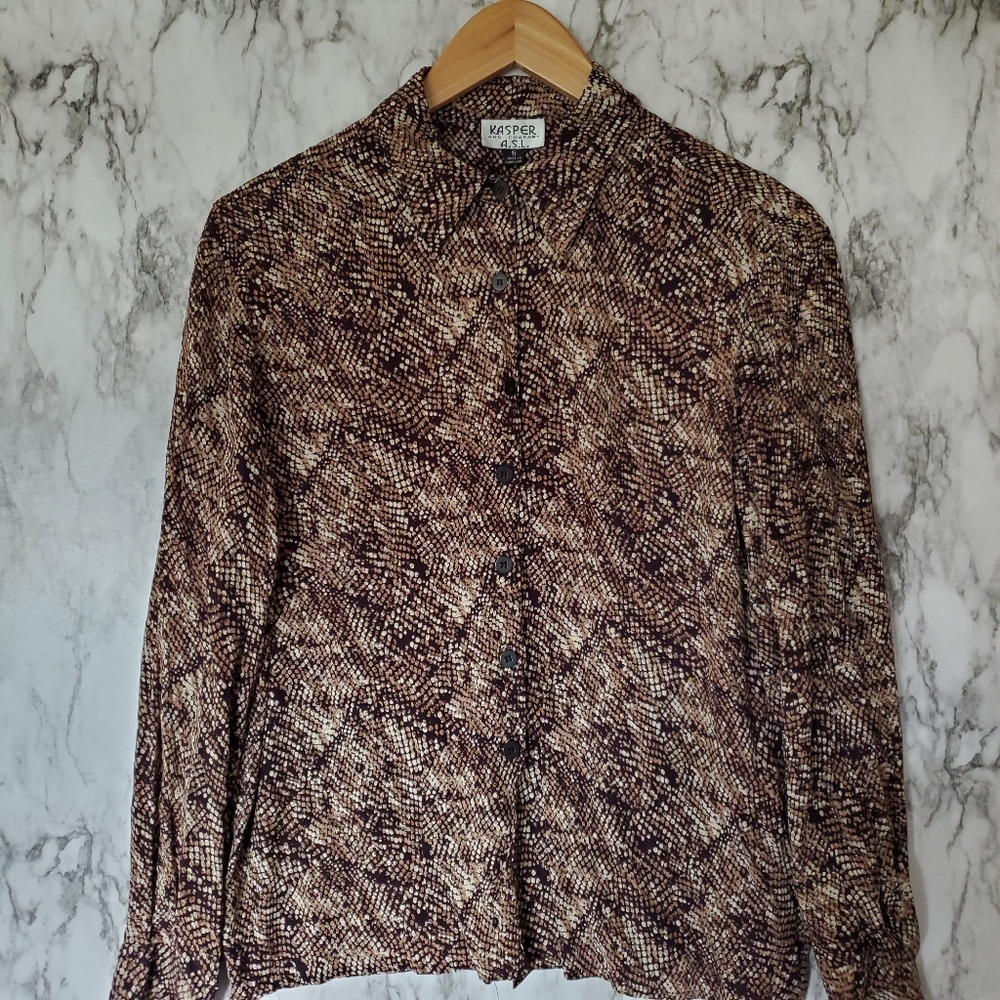 Kasper Button Down Size 6 - image 1